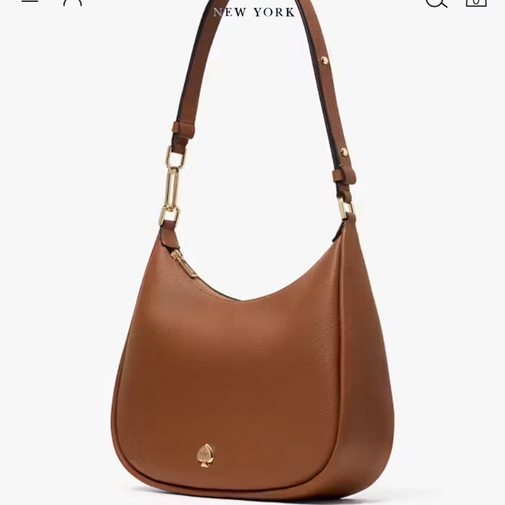 Kate Spade Kayla Large Shoulder Bag Brown - Picture 2 of 12